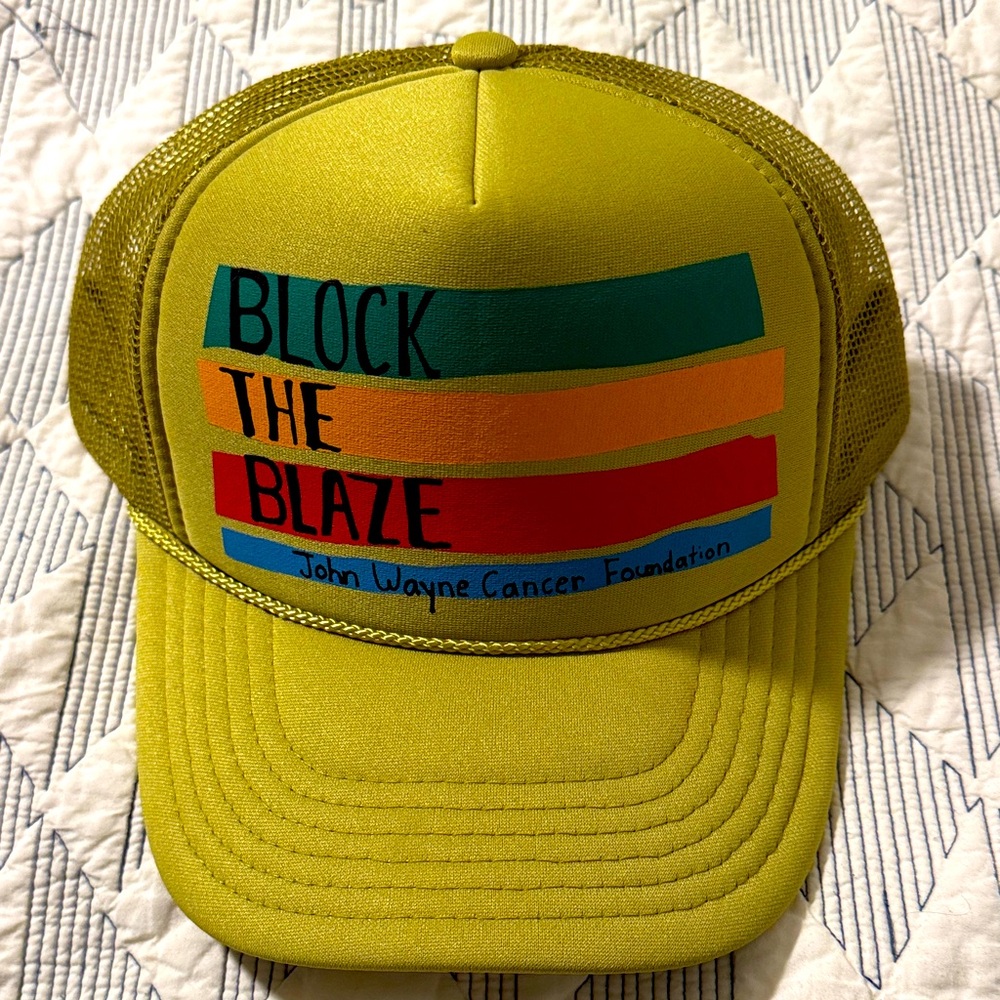 Block The Blaze Yellow Trucker Hat